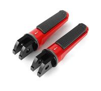 SVTSTRQE Poggiapiedi per Motocicletta Pedane Poggiapiedi Anteriori Posteriori per Moto per Y&amaha MT-07 MT07 2014-2016 MT-09 MT09 2013-2019 XSR700 17-19 XSR900 FZ6(Rosso Anteriore)