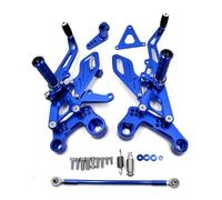 SVTSTRQE Poggiapiedi per Motocicletta per Y&amaha MT09 FZ09 per Tracer 900 XSR900 per Tracer XSR 900 MT FZ 09 2013-2015 Pedane Arretrate Poggiapiedi A Pedale(Blu)