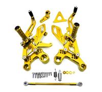 SVTSTRQE Poggiapiedi per Motocicletta per Y&amaha MT09 FZ09 per Tracer 900 XSR900 per Tracer XSR 900 MT FZ 09 2013-2015 Pedane Arretrate Poggiapiedi A Pedale(Oro)