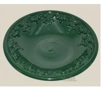 Svuota tasche Ceramica di Caltagirone Piatto ciotola sopramobile verde bottiglia