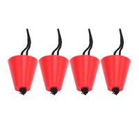 Svuotare Il Foro con Fori Corner, Tappi di Scufeper Flessibili (Rosso)