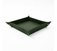 Svuotatasche in Pelle Verde - Portaoggetti Scrivania con Bottoni