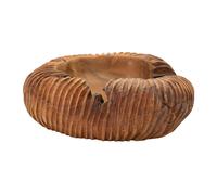 Svuotatasche in teak riciclato, realizzato a mano, realizzato a mano Dimensioni 37x40x16 cm - 6 kg Colore legno con venature marrore