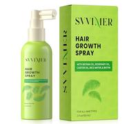 Svvimer Spray sierico per la crescita dei capelli - Con rosmarino, olio di batana e biotina contro la caduta dei capelli e il diradamento dei capelli - per capelli pieni e forti in donne e uomini - 60