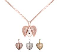 Svyqwmz Collana con nome personalizzato, ciondolo a forma di cuore ali d'angelo, collane con nome inciso, regalo per anniversario, compleanno, donne, uomo, famiglia, amico, insegnante