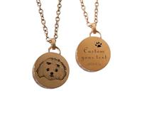 Svyqwmz Collana personalizzata di ceneri di animali domestici con nome/foto, collana cremazione con ritratto cane/gatto per gli amanti degli animali domestici, ricordo per donne e uomini