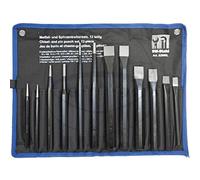 SW 82660L - Kit di scalpelli e punte in acciaio. 12 pz, con custodia in Tetron