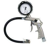 Sw - Acciaio Pistola di Gonfiaggio Professionale Barometro Skala Adatto 40cm