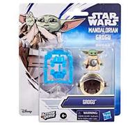 Star Wars Hasbro Actionverse, Grogu, Action Figure da 3,3 cm (Scala da 4,5 cm) e Accessori, Porta Accessori Riutilizzabile, Giocattoli per Bambini e Bambine dai 4 Anni in su