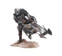 Gentle Giant Premier Collection 1/7 Din Djarin On Speede Bike Star Wars Statue 23 Cm Marrone