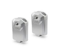 SW-Motech Bar riser per manubrio Ø 22 mm - H=50 mm., argento