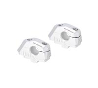 SW-Motech Barra posteriore variabile per manubrio Ø22 - H=25mm. Schienale 5/10/15/20/25/30 mm., argento
