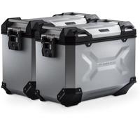Sistema di valigie in alluminio SW-Motech TRAX ADV - Argento. 45/45 l. Yamaha MT-07 Tracer (16-)., argento