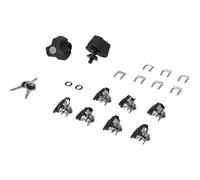 SW-Motech TRAX set di serrature con protezione antifurto PRO - 9 serrature corrispondenti, 2 chiavi. Protezione antifurto.