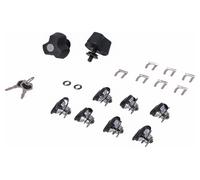 SW-Motech TRAX set di serrature con protezione antifurto PRO - 9 serrature corrispondenti, 2 chiavi. Protezione antifurto.