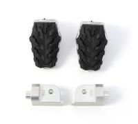 SW-Motech Triumph Tiger 800/900/1200/Scr., Kit poggiapiedi EVO male Argento/Nero