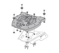 SW-Motech Piastra adattatore per ALU-RACK - Per bauletto TRAX. Nero., nero