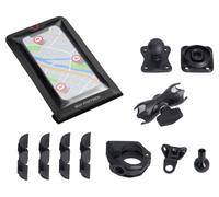 SW-Motech Kit di montaggio GPS universale con Borsa a secco per smartphone - Braccio di presa da 2", per filettatura manubrio/specchietto