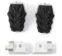 SW-Motech Kit poggiapiedi EVO regolabili per Triumph Tiger 800/900/1200, Scrambler 1200 Argento/Nero