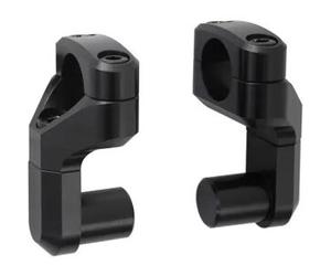 Sw-Motech Riser manubrio inclinati ÿ 22 mm Vario Sollevamento/abbass. variabile. Nero