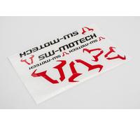 SW-Motech Set adesivi SW-MOTECH - 310x260 mm. Toro: rosso, SW-Motech: nero.