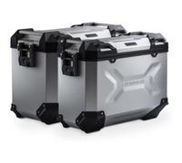 Sw-Motech Sistema valigie in alluminio TRAX ADV Argento. 45/37 l. Tiger 1200 Rally Pro/GT/GT Pro.