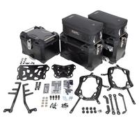 SW-Motech Adventure set valigie - Nero. BMW F 850 GS Adv (20-). Scaffalature inox., nero