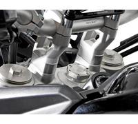 SW-Motech Bar riser - H=20 mm. Silver. Triumph Tiger 800/ 900/ 1200., argento