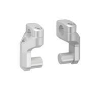 SW-Motech Vario barra posteriore per manubrio Ø 28 mm - Up/back variabile. Argento.