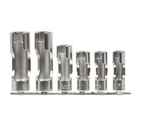 SW-Stahl 01482L Set 6 Pezzi Bussole per Sonda Lambda, Inserti Intagliati | Serie professionale di chiavi per sensori e iniettori, include inserti speciali compatibili con codice OE T10454