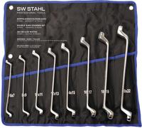SW-Stahl 01508L Set Di Chiavi A Anello Doppio 8 Pezzi 6-22 Mm Inclinato