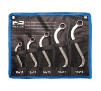 SW-Stahl 5tlg Set Chiavi Doppio Anello S Forma 10- 19 MM Chiavi a