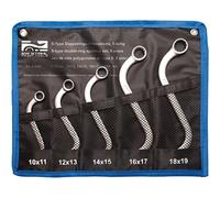SW-Stahl 5tlg Set Chiavi Doppio Anello S Forma 10- 19 MM Chiavi a