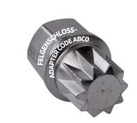 SW-Stahl 02382L-13 Cerchio Adattatore Codice ABC0 Fissaggio Ruote Chiave per VW