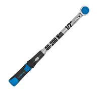 SW-Stahl 03884L - Chiave dinamometrica da officina, 1/2", 40-200 Nm, per cambio pneumatici, tuta destra e sinistra, 48 denti, precisione ± 4%, testa a cricchetto con quadrilaterale, cricchetto 1/2