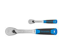 SW-Stahl 06096L Set Cricchetti Reversibili 1/4" e 1/2" in Cromo Vanadio | Coppia elevata fino a 1075 Nm, dentatura fine a 90 denti e impugnatura ergonomica 2K per viti bloccate