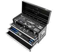 SW Stahl 06816L Cassetta degli Attrezzi in Metallo, Kit 108 Pezzi | Valigetta con 3 cassetti e scomparto superiore, chiusura centralizzata e moduli di utensili professionali in acciaio