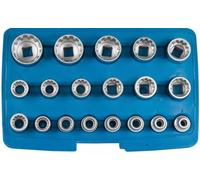SW STAHL Bussole, 1/2", multiprofilo, 8-32 mm, 19 pezzi 05650L