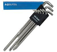 SW-Stahl profilo a T angolo Set di chiavi 9 pezzi T10 - T50, 04220sb