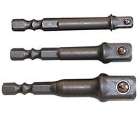 SW-Stahl S8204 - Set di adattatori per trapano, 3 pezzi (1/4"+3/8"+1/2")