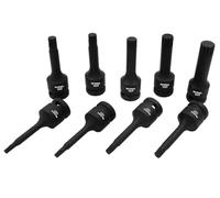 SW Stahl Set 9 Pz Bussole a Impatto 1/2", Multidenti Interni M4-M16 S5482 | Prese per cacciavite Impact lunghe 78 mm, attacco 12,5 mm, per avvitatore a impulsi, con scanalatura e foro per sfera