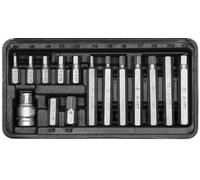 SW-Stahl Set di 15 Inserti a Bussola a Brugola, 1/2 Pollici, 04920L