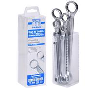 SW-Stahl Set Di Chiavi A Anello Doppio 8 Pezzi Chiave 6-22 Mm Strumento Dritto