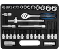 SW-Stahl, Set di chiavi a bussola industriali, cromo-vanadio, 06520L