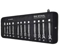 SW-Stahl Set di chiavi a cricchetto per forcella, 8-19 mm, con snodo, 12 pezzi 03530L