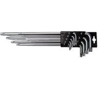 SW-Stahl Set di Chiavi Angolari T10-T50, 9 Pezzi, Profilo Torx con Foro