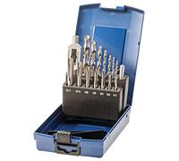 SW Stahl Set Maschi e Punte Elicoidali M3-M12, 15 Pezzi, HSS-G, DIN 338/352 | Kit completo per foratura e filettatura metrica, include giramaschi DIN 1814 e pratica custodia in plastica rigida