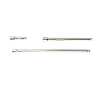 SW-Stahl Set Prolunghe 1/4 Pollici, 3 Pezzi da 50, 150 e 250 mm, 05760SB | Set di barre di estensione per chiave a bussola, pignone a levetta in acciaio resistente, lunghezze assortite