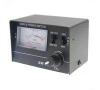SW111 Misuratore VSWR di potenza 100 W per antenne radio CB con display analogico, interruttori avanti e indietro, e impostazioni di potenza 10/100 Watt per test accurati di sistemi da 50 Ohm