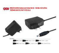 SW18-61050 Carica batteria Ni-Cd - Ni-Mh 4,8-12Vdc - 500mA adatto per 4-10 celle
